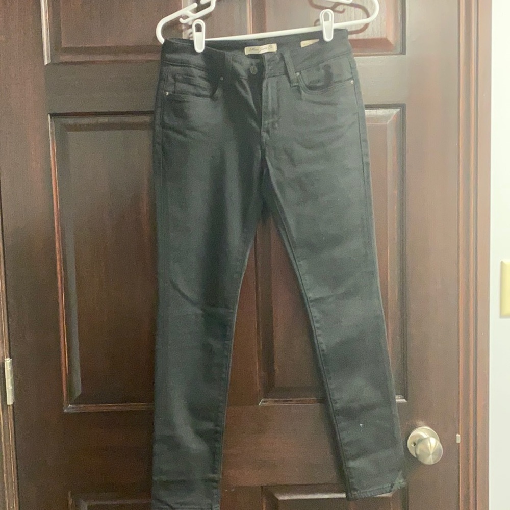Mavi black jeans mid rise skinny size 27/28
